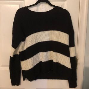 Women’s knit striped sweater